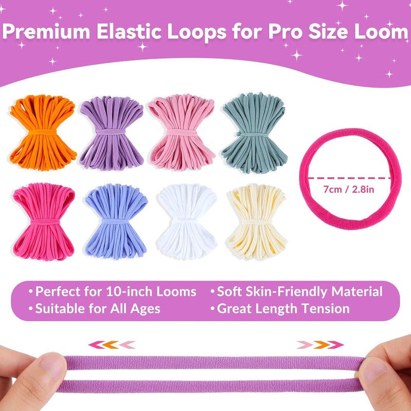 PREBOX 10’’ Potholder Weaving Loom Kit Refill Loops, DIY Crafts Supplies for Kids & Beginners, 224 Colorful Loops to Make 4 Large Pot Holders - Image 3